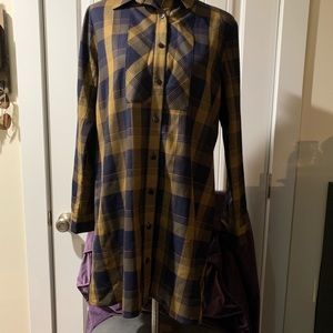 Pendleton VIRGIN WOOL Plaid Shirt Dress M/L gently used condition. Rare!